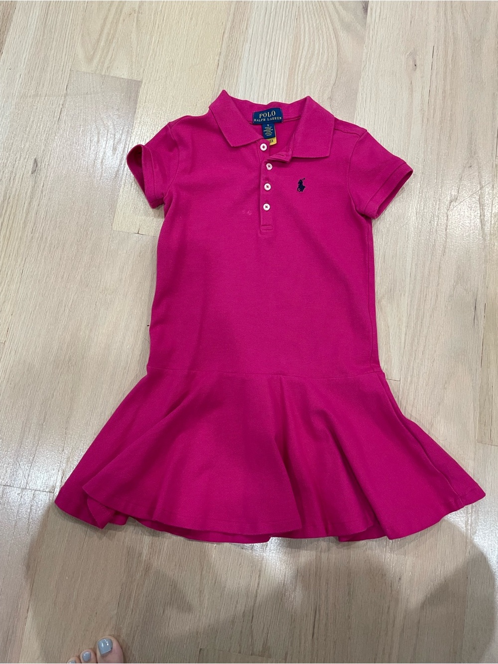Polo by Ralph Lauren Girls' Hot Pink Polo Dress